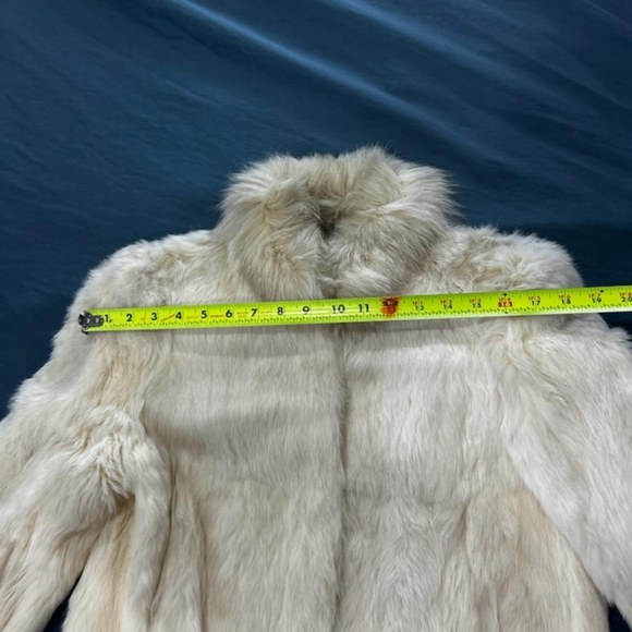 80s Vintage Glam Rabbit Fur Coat - Picture 8 of 15